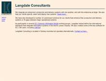 Tablet Screenshot of langdale.com.au